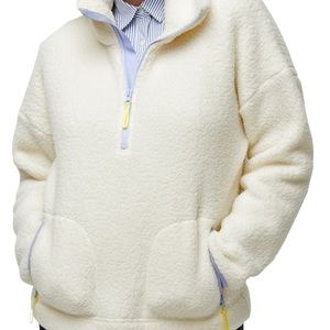 J Crew polartech sherpa fleece half zip sweater